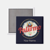 パレルモキャピタルオブシチリーイタリアヴィンテージ土産 マグネット (正面/裏面)