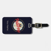 パレルモキャピタルオブシチリーイタリアヴィンテージ土産 ラゲッジタグ (正面横)