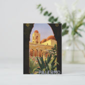 パレルモシシリーイタリアンな旅行ポスター1920年のENIT ポストカード (スタンド正面)