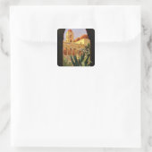 パレルモシチリイタリアンー旅行ポスター1920 ENIT スクエアシール (バッグ)