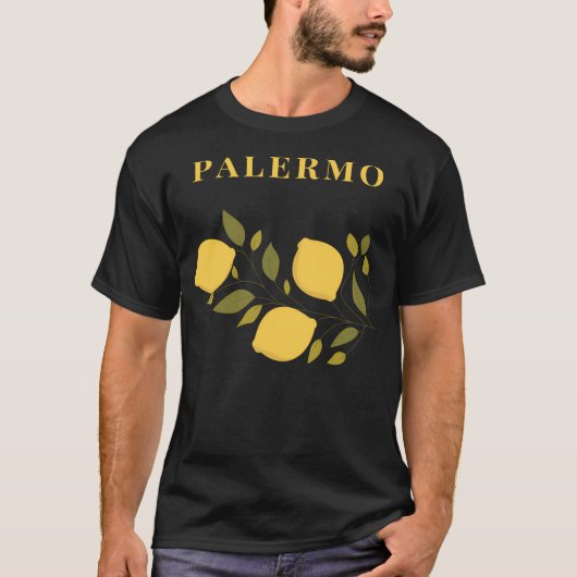 パレルモリモーネイタリアンシティズデザイン Tシャツ (正面)