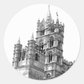 パレルモ大聖堂ステッカー ラウンドシール