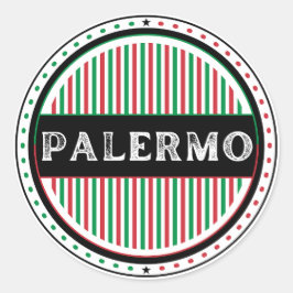 パレルモ市プライドエンブレム - イタリアのアイデンティティ ラウンドシール
