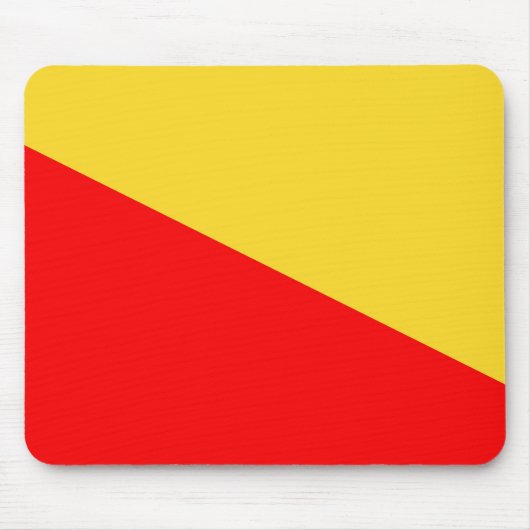 パレルモ市旗イタリアのシンボルシチリアのイタリア マウスパッド (正面)