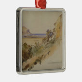 パレルモ1847年の近くの眺め(w/c pのペン及びインク メタルオーナメント (右)