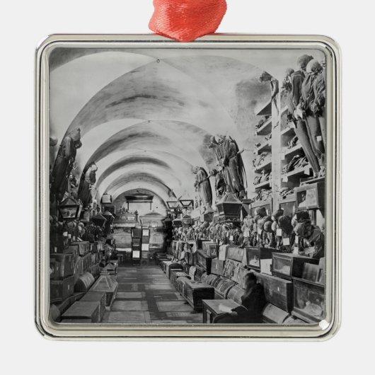 パレルモ、イタリアの地下墓地のミイラ メタルオーナメント (正面)