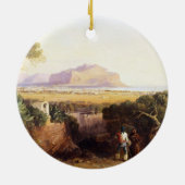 パレルモ、シシリー1847年(キャンバスの油) セラミックオーナメント (裏面)