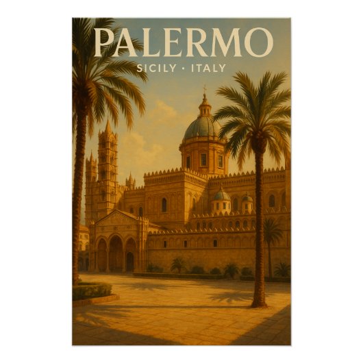 パレルモ - シチリア島 - イタリア 旅行 ポスター (正面)