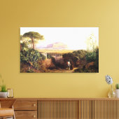 パレルモ、シチリア、1847 (キャンバス上の油) キャンバスプリント (インサイチュ (リビング))