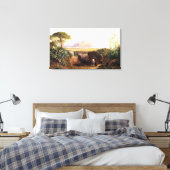 パレルモ、シチリア、1847 (キャンバス上の油) キャンバスプリント (インサイチュ (寝室))