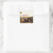 パレルモ、シチリア、1847 (キャンバス上の油) スクエアシール (バッグ)