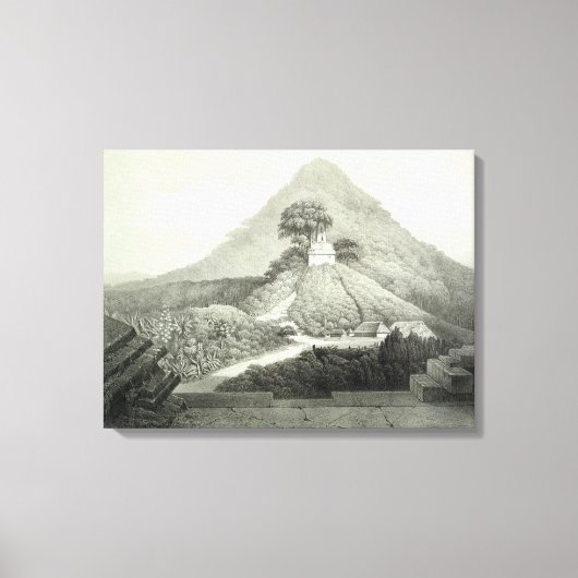 パレン十字寺の絵のような景色 キャンバスプリント (正面)