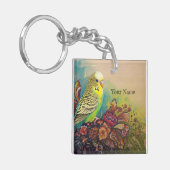 パレーケートフォークアート花 キーホルダー (正面左)