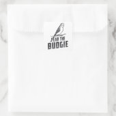 パレーケート恋人はバギーのブッジェリガーの鳥を恐れる スクエアシール (バッグ)