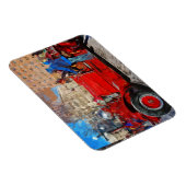 パレーディングアンティーク消防抽象芸術印象派 マグネット (右側)