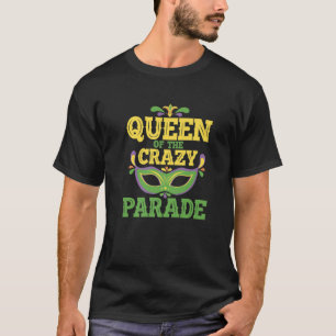 パレードのクイーン熱狂するビーズジョーカーきらきら光るジェスター Tシャツ