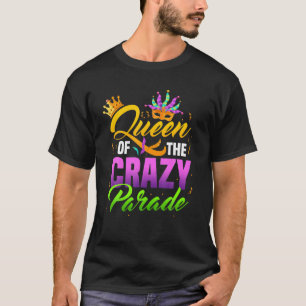 パレードのクイーン熱狂するビーズジョーカーきらきら光るジェスター Tシャツ