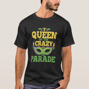 パレードのクイーン熱狂するビーズジョーカーきらきら光るジェスター Tシャツ