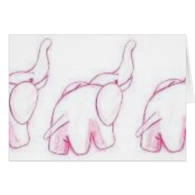 パレードのピンク象 (正面横)