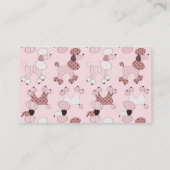 パレードのプロフィールカードのピンクのプードル 名刺 (裏面)