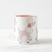 パレードのマグのピンクのプードル ツートーンマグカップ (中央)