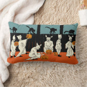 パレードのヴィンテージの早い1900年代ハロウィン"幽霊" ランバークッション (ブランケット)