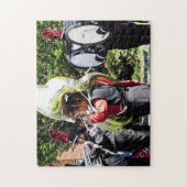 パレードの前にウォーミングアップ ジグソーパズル (縦)