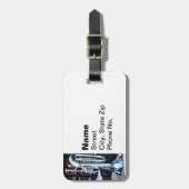 パレードの前にバリトン・ホーン ラゲッジタグ (正面縦)