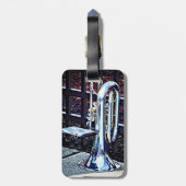 パレードの前にバリトン・ホーン ラゲッジタグ (裏面縦)