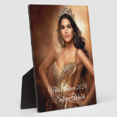 パレードの女王のプレート フォトプラーク (側面)