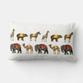 パレードの枕のヴィンテージのサーカスの動物 ランバークッション (裏面)
