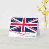 パレードの通過を行進する娘のおめでとう カード (黄色い花)