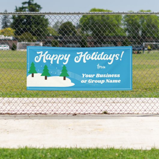 パレードまたは表示のためのハッピーホリデー 横断幕 (インサイチュ)