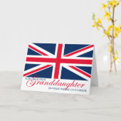 パレードを通って行進する孫娘 カード (黄色い花)