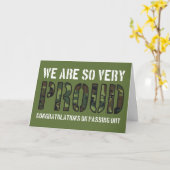 パレードアウト迷彩柄誇りを持った英国陸軍 カード (黄色い花)