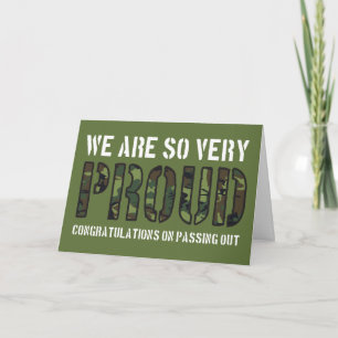 パレードアウト迷彩柄誇りを持った英国陸軍 カード