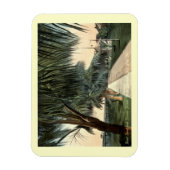 パレードグラウンド、兵舎、鍵西FLヴィンテージ郵便 マグネット (縦)