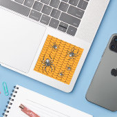 パレードコンターステッカーのクモ シール (ノートパソコンとiPhone)