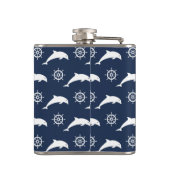 パレードパターンのイルカ フラスク (裏面)