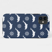パレードパターンのイルカ Case-Mate iPhoneケース (裏面(横))