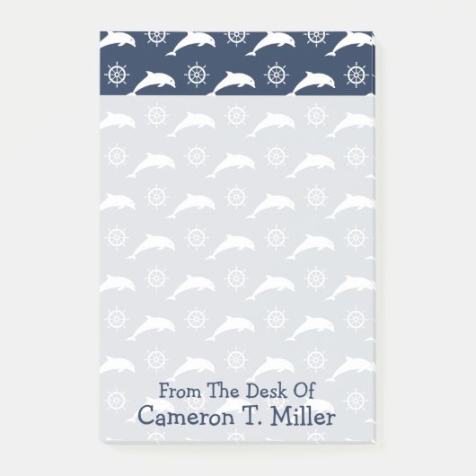 パレードパターン|のイルカはあなたの名前を加えます ポストイット (正面)