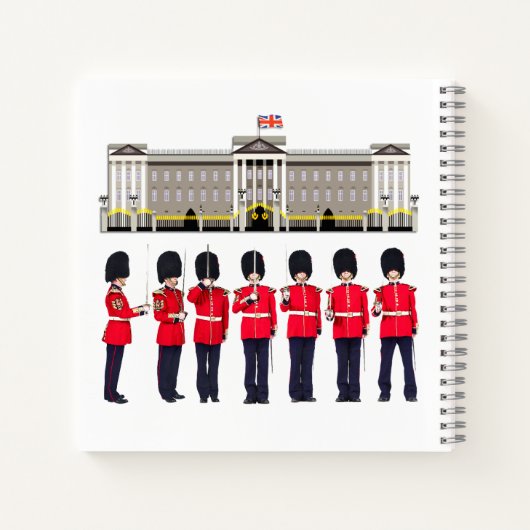 パレードパーソナライズされたノートの擲弾兵ガード ノートブック (裏面)