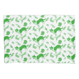 パレードピローケースのペット（緑） 枕カバー