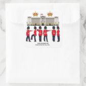 パレード広場のステッカーにグレナディエの警備員 スクエアシール (バッグ)