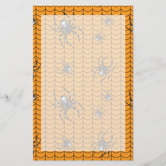 パレード文房具のクモ 便箋 (正面)