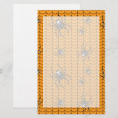 パレード文房具のクモ 便箋 (正面/裏面)