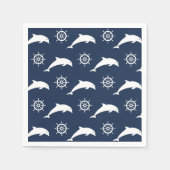 パレード模様のイルカ スタンダードカクテルナプキン (正面)