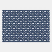 パレード模様のイルカ ラッピングペーパーシート (正面2)