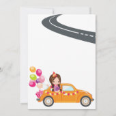 パレード誕生日違う招待状カード 招待状 (裏面)