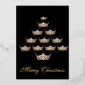 パレード クラウン フラット ホイル ハoliday カード (正面)